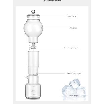冰滴咖啡壺600ML 滴漏式過濾冷萃套裝手沖冰釀咖啡器具玻璃冰滴壺