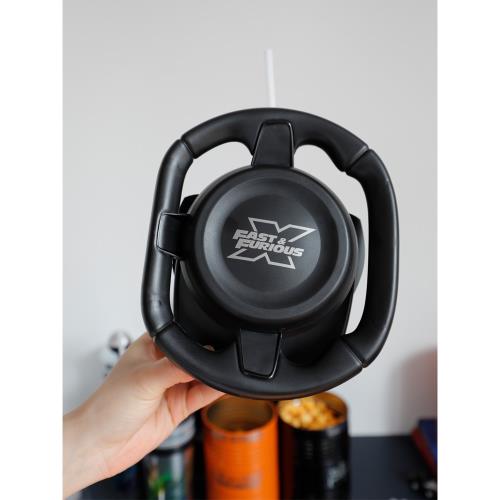 虧本清倉正版速度與激情10周邊飛車杯方向盤造型汽油桶收納桶