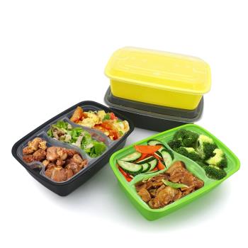 一次性雙層飯盒三格內襯快餐盒打包盒上下兩層外賣便當套餐盒