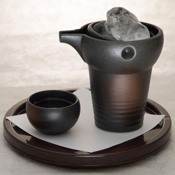 日本進口冷酒器美濃燒冷酒瓶酒杯居酒屋清酒酒具陶瓷復古日料商用