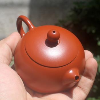 潮州手拉壺迷你小茶壺功夫茶具西施紫砂壺水平壺小號茶壺紫砂手工