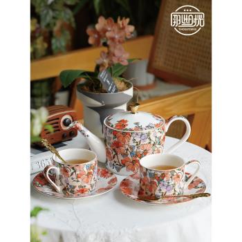 高檔骨瓷咖啡杯套裝英式下午茶具精緻咖啡具歐式家用下午茶點心盤