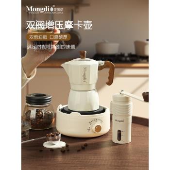 Mongdio雙閥磨豆機濃縮咖啡壺