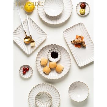 HARSIDE 日式簡約碗碟套裝家用陶瓷碗盤精緻餐具盤子洗碗機禮盒