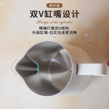 尖嘴加厚帶刻度量杯咖啡壺不銹鋼