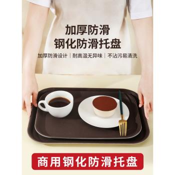唐雅塑膠圓型長方形餐具傳菜託盤