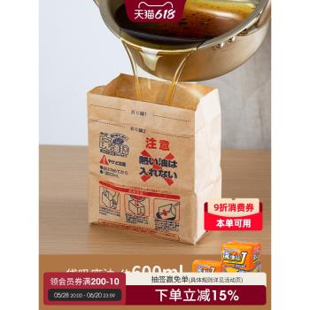 日本進口廚房廢油處理油炸火鍋吸油包無紡布吸油棉油汙清潔收納袋