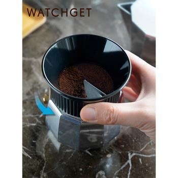 watchget摩卡壺布粉器 單雙閥接裝填粉環器 咖啡配件防撒圓形濾紙