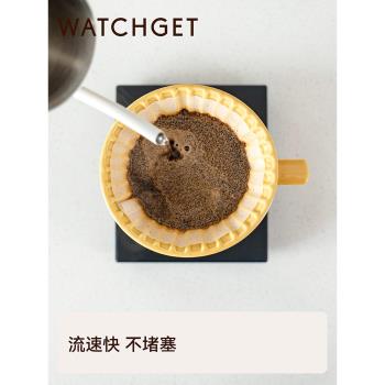watchget咖啡濾紙 錐形過濾紙手沖v60濾杯滴漏式紙100枚 帶收納盒