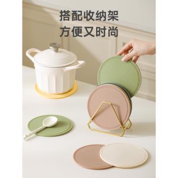 家用高階感餐桌防燙矽膠隔熱墊