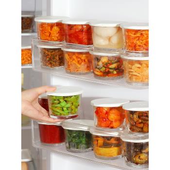 玻璃保鮮密封罐帶蓋食品級鹹菜收納盒冰箱冷藏醃菜小菜儲物罐子