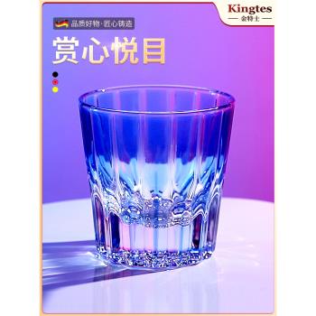 江戶切子杯日式酒杯水晶玻璃啤酒杯洛克烈酒杯子高檔威士忌洋酒杯