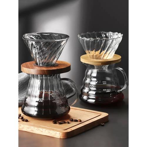 咖啡壺手沖咖啡濾杯咖啡漏斗咖啡過濾器分享壺磨豆機咖啡器具套裝