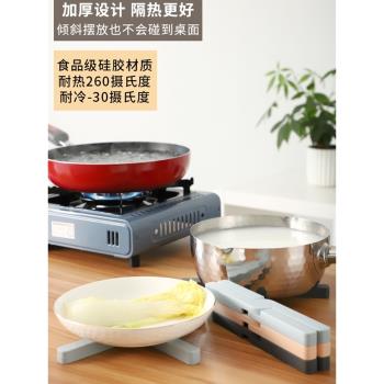 食品級矽膠加厚可折疊餐杯墊防滑隔熱墊防熱餐墊桌墊耐高溫易清洗