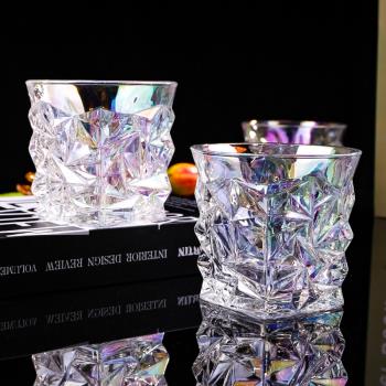高階ins風個性大容量水晶玻璃杯創意家用水杯威士忌酒杯啤酒杯