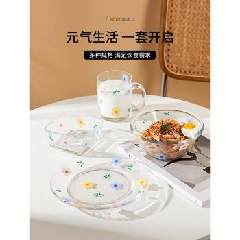 米立風物透明早餐杯燕麥玻璃碗