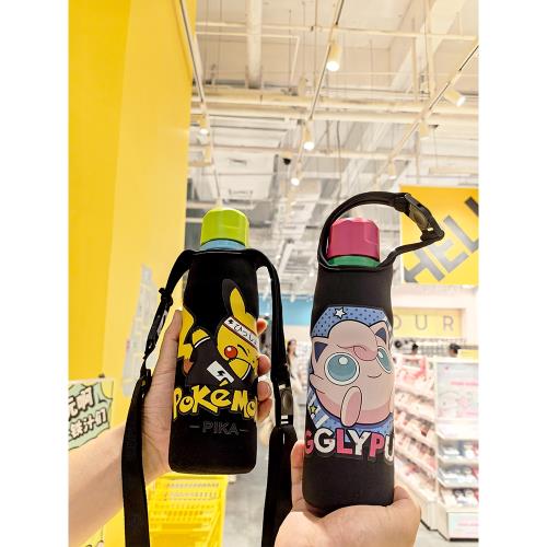 杯具熊600毫升運動水壺通用杯套加厚水杯套戶外斜挎防摔保護套