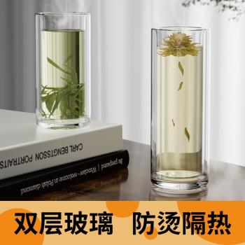 家用耐熱防燙簡約透明客廳水杯