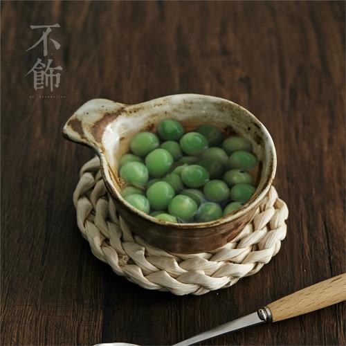 不飾 《日系豆皿合集》粗陶小碟子蘸料碟點心果子碟茶碟涼菜味碟