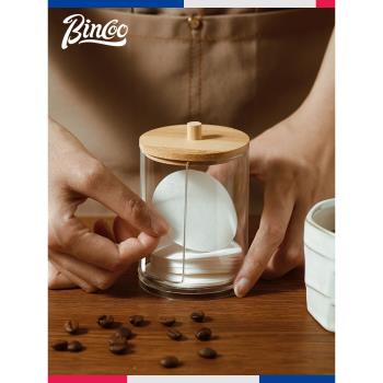 Bincoo防塵圓形粉碗通用咖啡濾紙