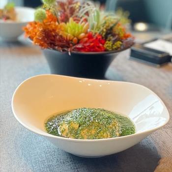 酒店中廚餐具純白斗笠陶瓷特色創意異形不規則中式餐盤冷盤冷菜盤