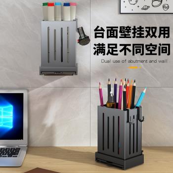 廚房置物架免打孔筷子筒家用勺子快子收納盒家用壁掛式上墻瀝水架