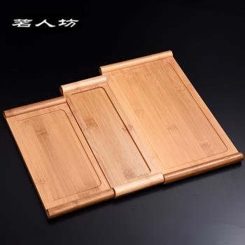 小茶盤 竹製茶托盤 單人辦公室 家用迷你長方形敬茶盤小號茶具