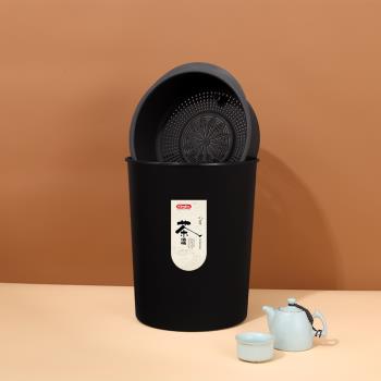 茶渣桶倒茶葉渣桶茶桶茶具配件塑膠茶臺排水桶茶水桶小過濾垃圾桶