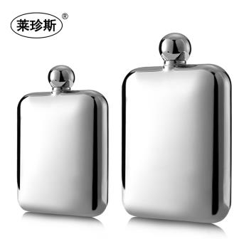 不銹鋼加厚隨身酒壺精美戶外便攜金屬酒瓶送漏斗可刻字LOGO