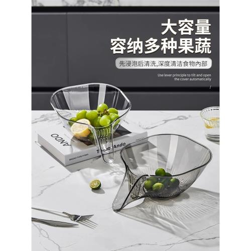 新款洗菜盆瀝水籃多功能廚房焯水瀝水盆家用洗水果盆創意淘米神器