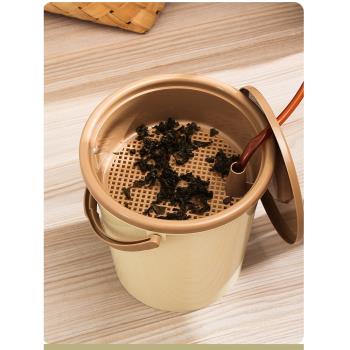 功夫茶渣桶茶桶塑膠廢水桶茶具配件茶臺垃圾桶家用排水桶茶葉水桶