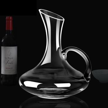 帶把歐式玻璃杯6只裝水晶醒酒器