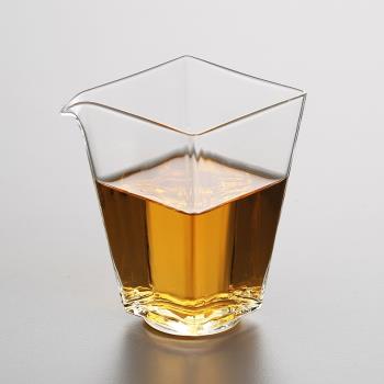 日式耐高溫高硼矽玻璃公道壺簡約家用分茶器勻杯公杯加厚功夫茶具