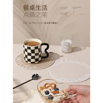 耐高溫隔熱墊矽膠防燙餐桌墊鍋墊碗餐桌隔熱墊子杯墊防燙墊高階感