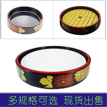 魚生圓形海鮮日式塑膠刺身盤