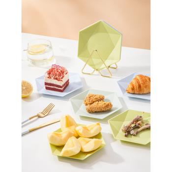 家用零食點心小吃碟食品級吐骨頭盤碟小碟子餐桌垃圾盤乾果吐骨碟