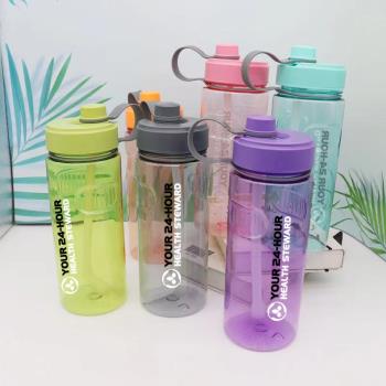 爆款康寶萊水壺太空杯1升運動吸管大水杯1000ml帶刻度健身手提杯