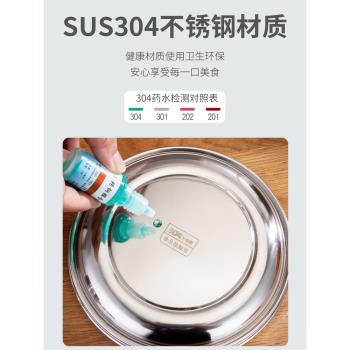 蒸飯盒304不銹鋼圓形分格學生雙層飯缸便當盒食堂打飯上班族餐盒