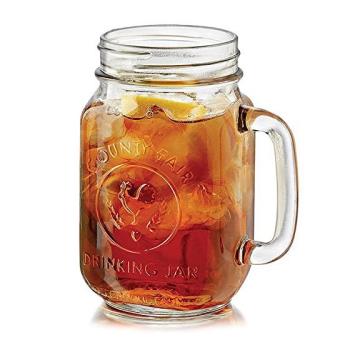 利比玻璃杯公雞杯水杯便攜杯子帶把杯子辦公涼茶杯創意玻璃杯