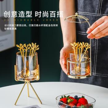 好看的勺子創意輕奢可愛咖啡勺個性蜂蜜小勺子歐式迷你咖啡攪拌勺