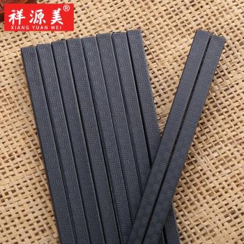祥源美餐具合金餐廳飯店酒店專用筷子塑膠日式耐高溫火鍋店商用筷