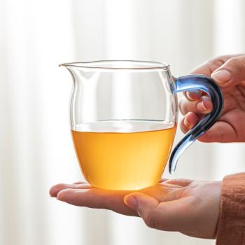 公道杯玻璃加厚耐熱分茶器高檔過濾泡茶茶具日式茶海公杯茶漏套裝
