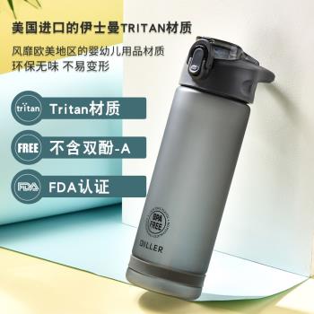 旬智便攜運動水杯 大容量吸管杯子 磨砂水瓶D24塑膠水壺 隨手杯