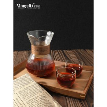 Mongdio咖啡分享壺手沖咖啡分享杯掛耳咖啡杯玻璃咖啡壺冷萃壺杯