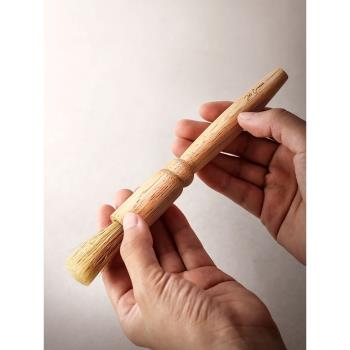 九土磨豆機清潔毛刷木質手柄軟毛刷子家用長柄手工咖啡粉清理毛刷