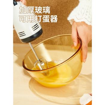 玻璃碗耐高溫家用2022新款微波爐空氣炸鍋專用碗小碗飯碗麵碗湯碗