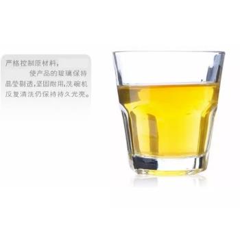 八角玻璃杯烈酒杯威士忌杯水杯時尚加厚透明啤酒杯洋酒杯果汁杯
