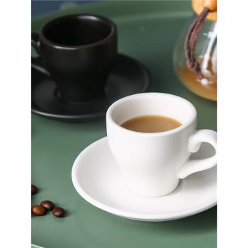 瓷掌櫃啞光黑白歐式高咖啡精緻杯檔咖啡套裝杯咖啡杯咖啡套裝杯碟
