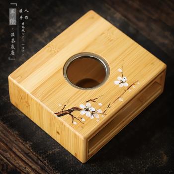 手繪底座保溫大號加熱花茶蠟燭