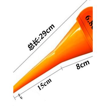 免手扶加油漏斗加機油汽油摩托車燃油寶添加劑專用塑料加長嘴漏斗